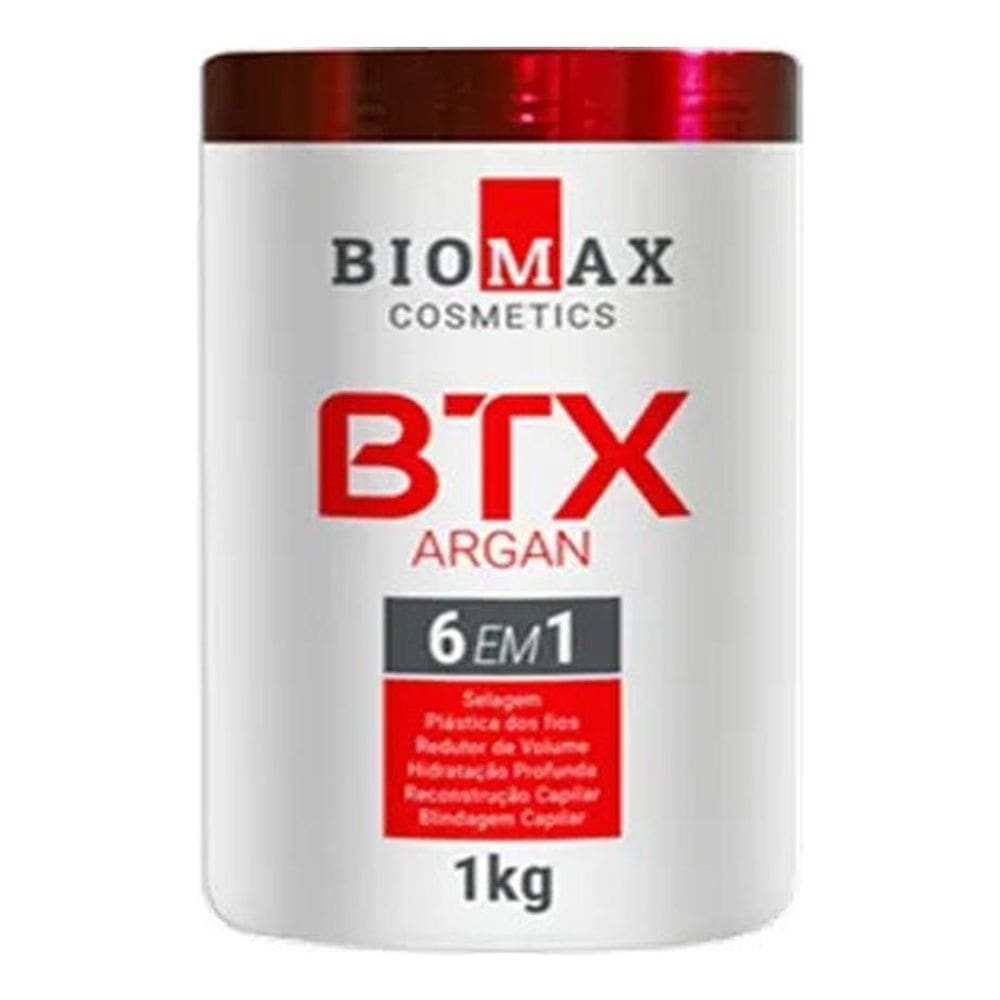 Alisamento Escova Biomax Detok Argan 6 Em 1 Liso Btox 1Kg