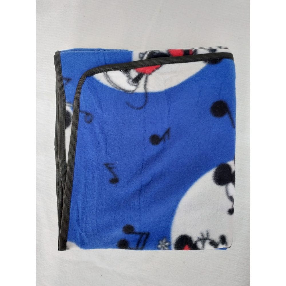 Mantinha Pet Mickey E Minnie, Acabamento Em Viés 80X120 Cm