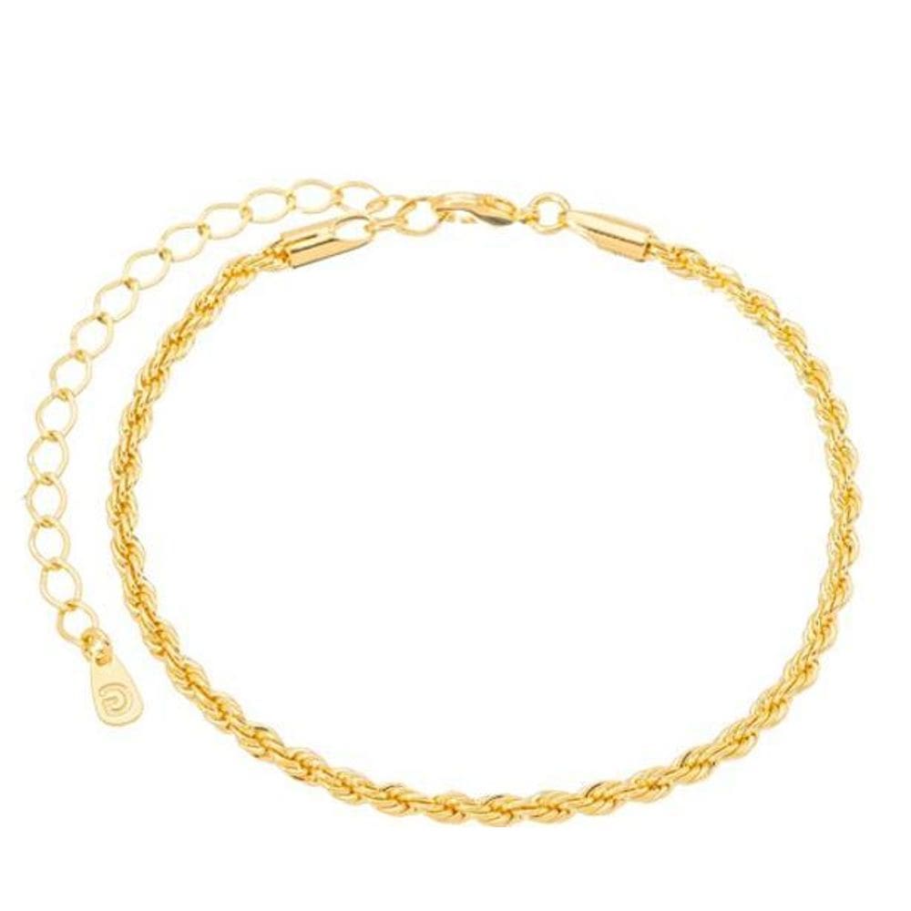 Pulseira Cordao Baiano Banhada A Ouro18K