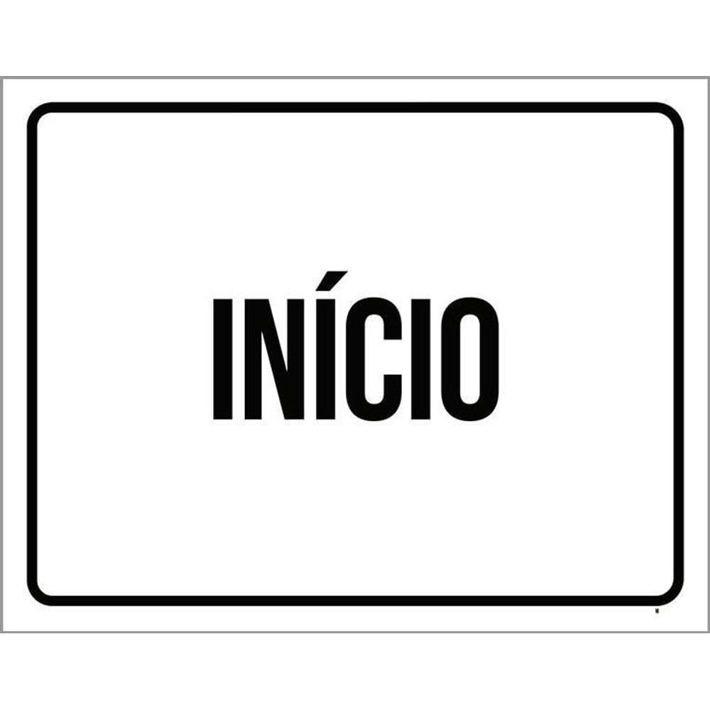 Kit 3 Placas Ambiente Sinalização - Início