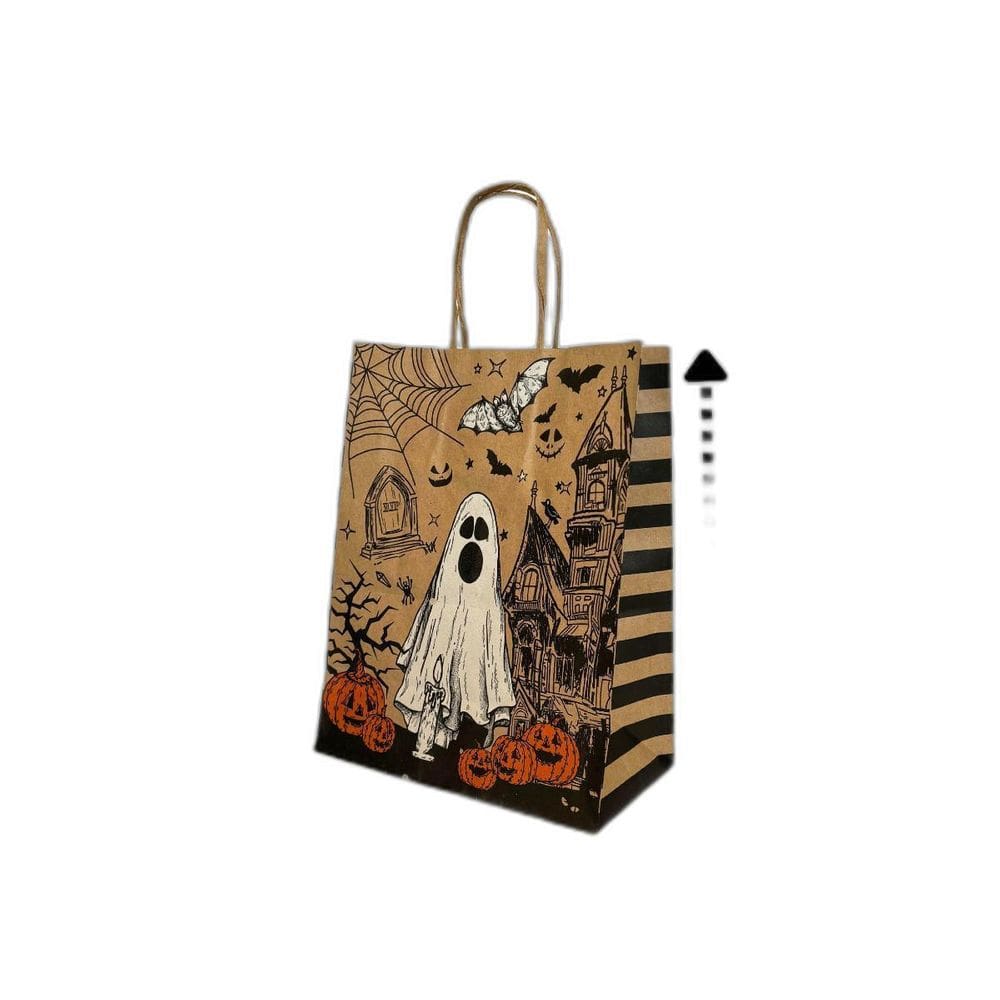 Kit 10 Sacola Papel Kraft Festa De Halloween Dia Das Bruxas