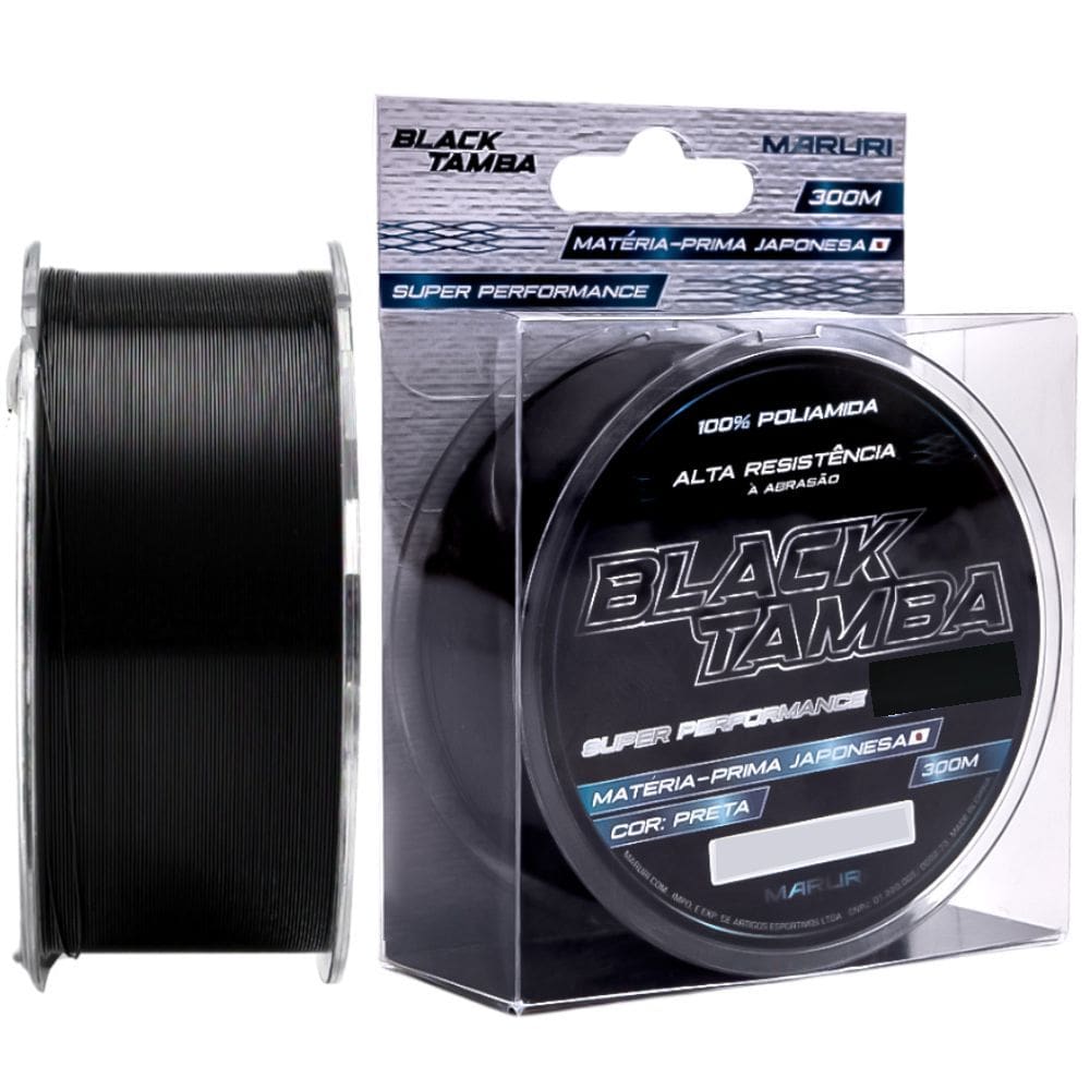 Linha Monofilamento Maruri Black Tamba 0,40mm 300m Preta