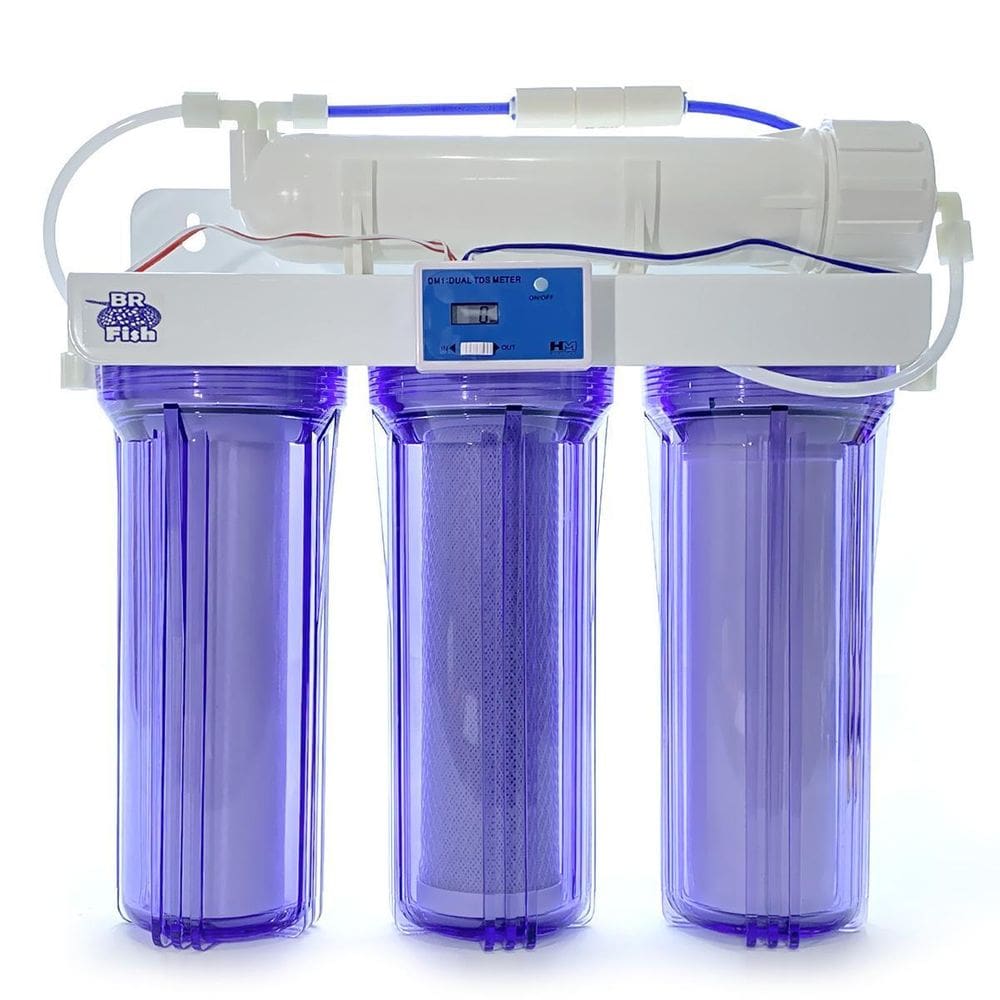 Filtro Osmose Reversa 50Gpd Com Tds In-Line Transparente Azu