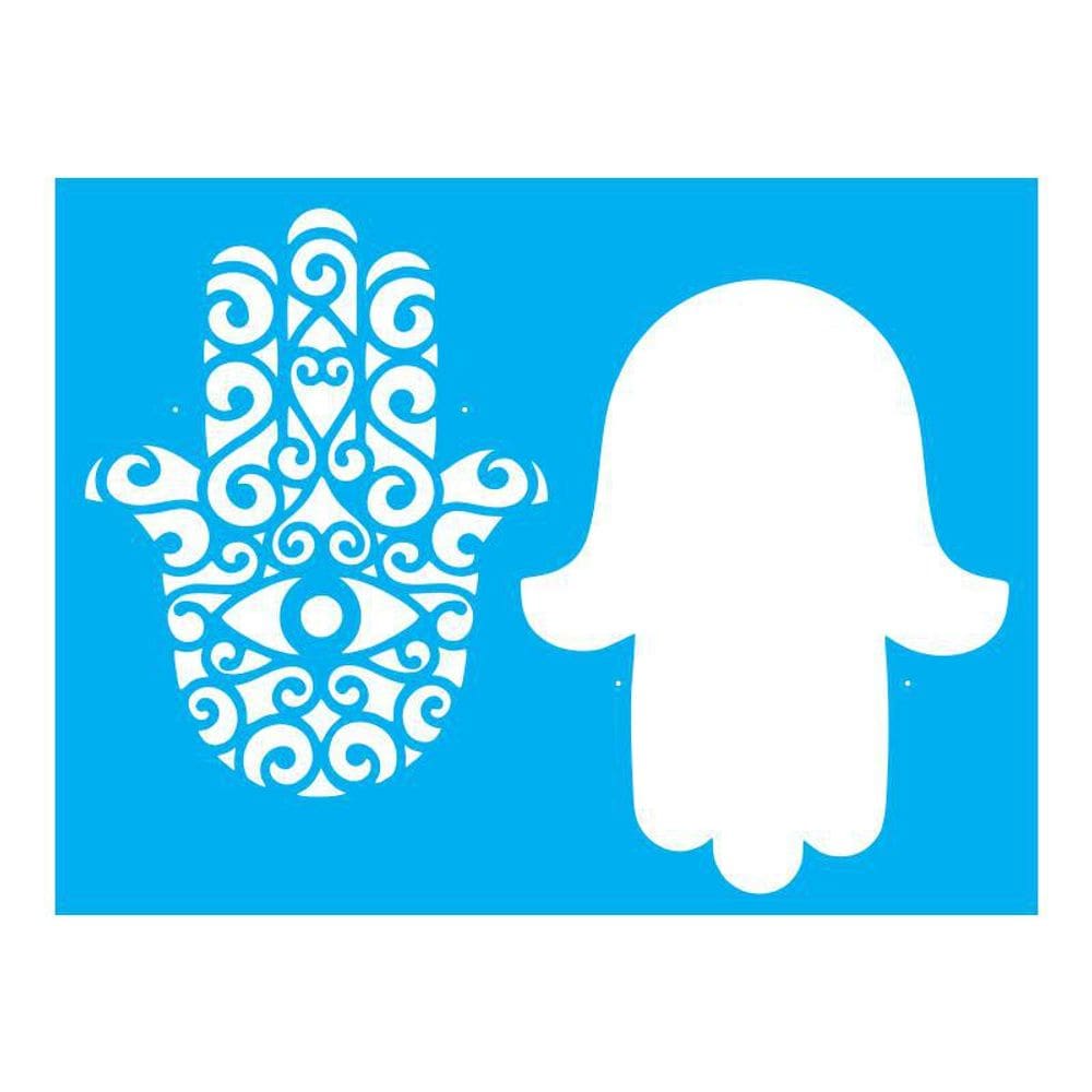 Stencil Tamako Mão Hamsa - 15X20Cm - Ref A2331