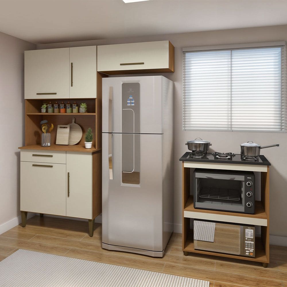 Cozinha Completa Barueri 5 Portas 1 Gaveta Kaiki Moveis