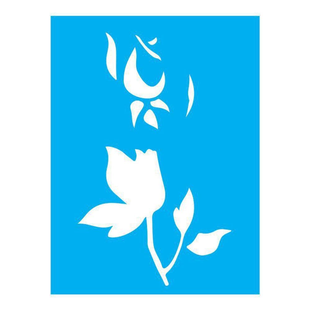 Stencil Tamako Flor - 15X20Cm - Ref 246