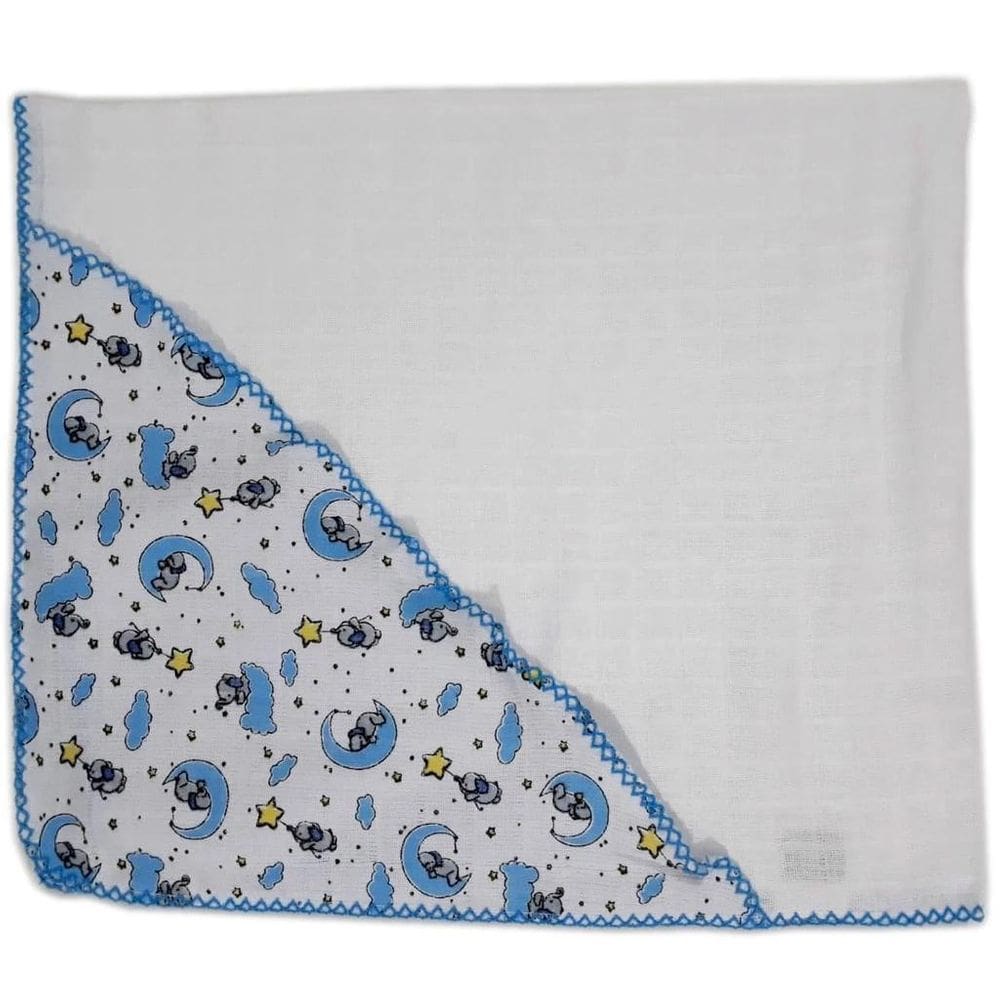 Fralda Quadriculada Com Capuz Estampado Masculino 68X78Cm