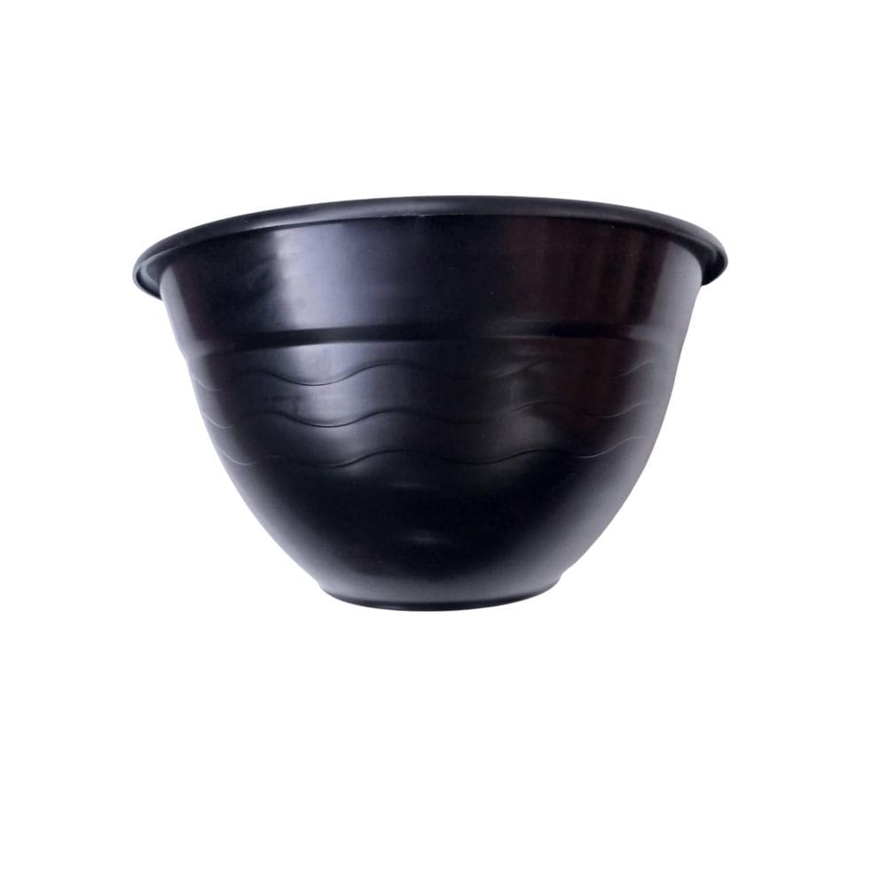 Vaso De Parede Médio Vertical Meia Lua Preto - 10 Unidades