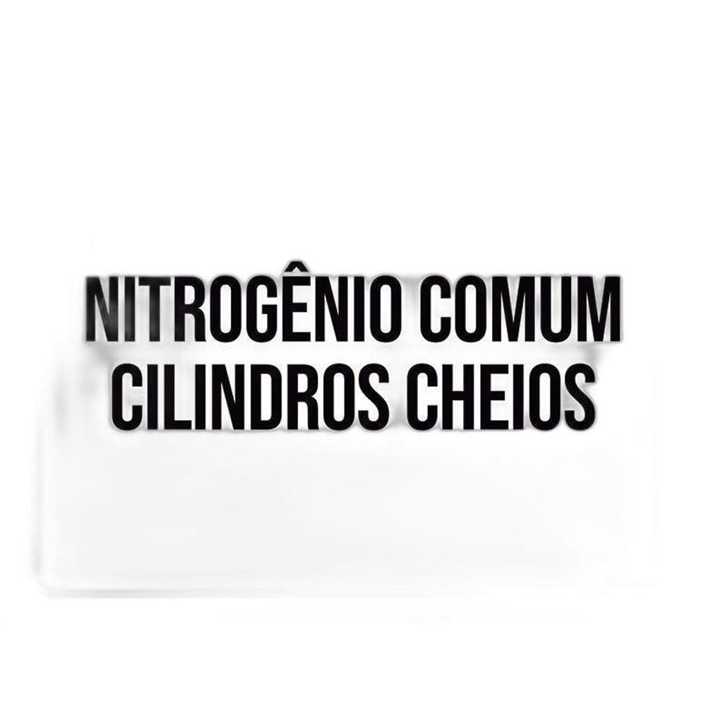Placa Sinalização - Nitrogênio Cilindros Vazios 36X46