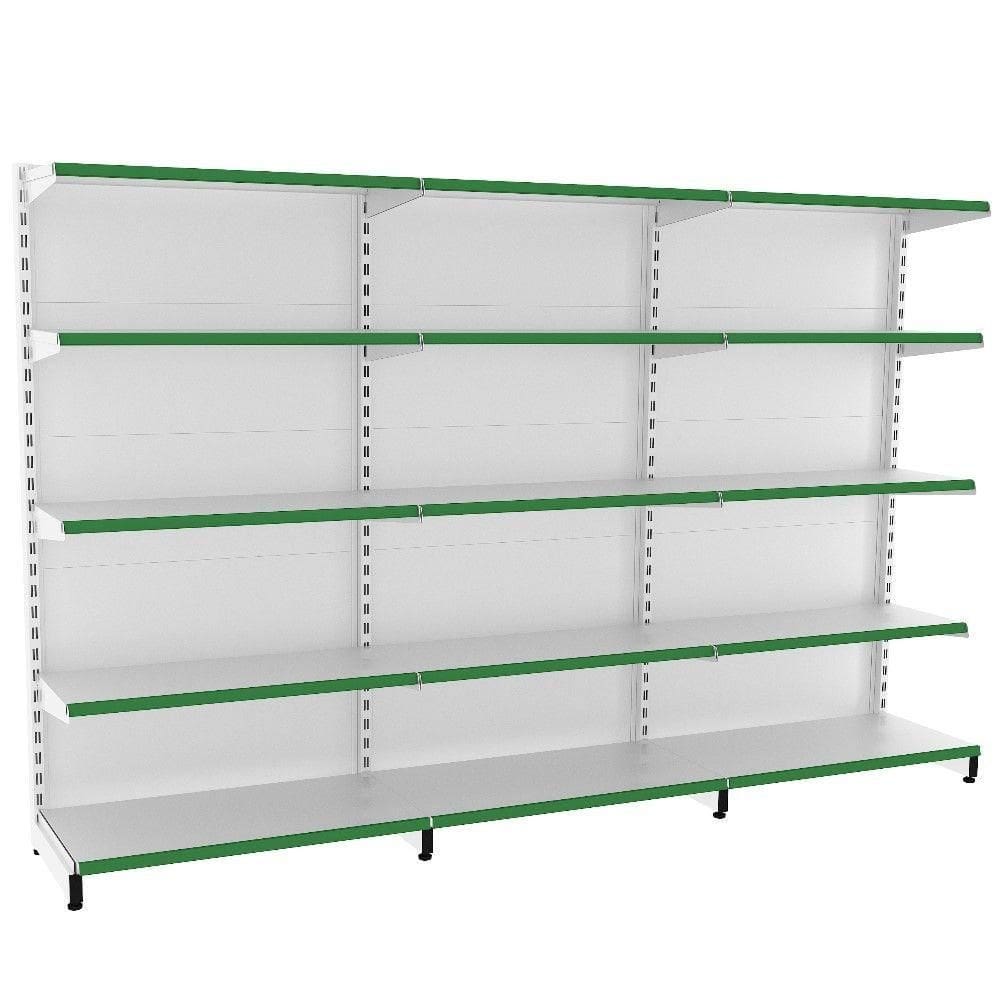 Gôndola Parede Prateleira Lateral 1 Inicial + 2 Continuação