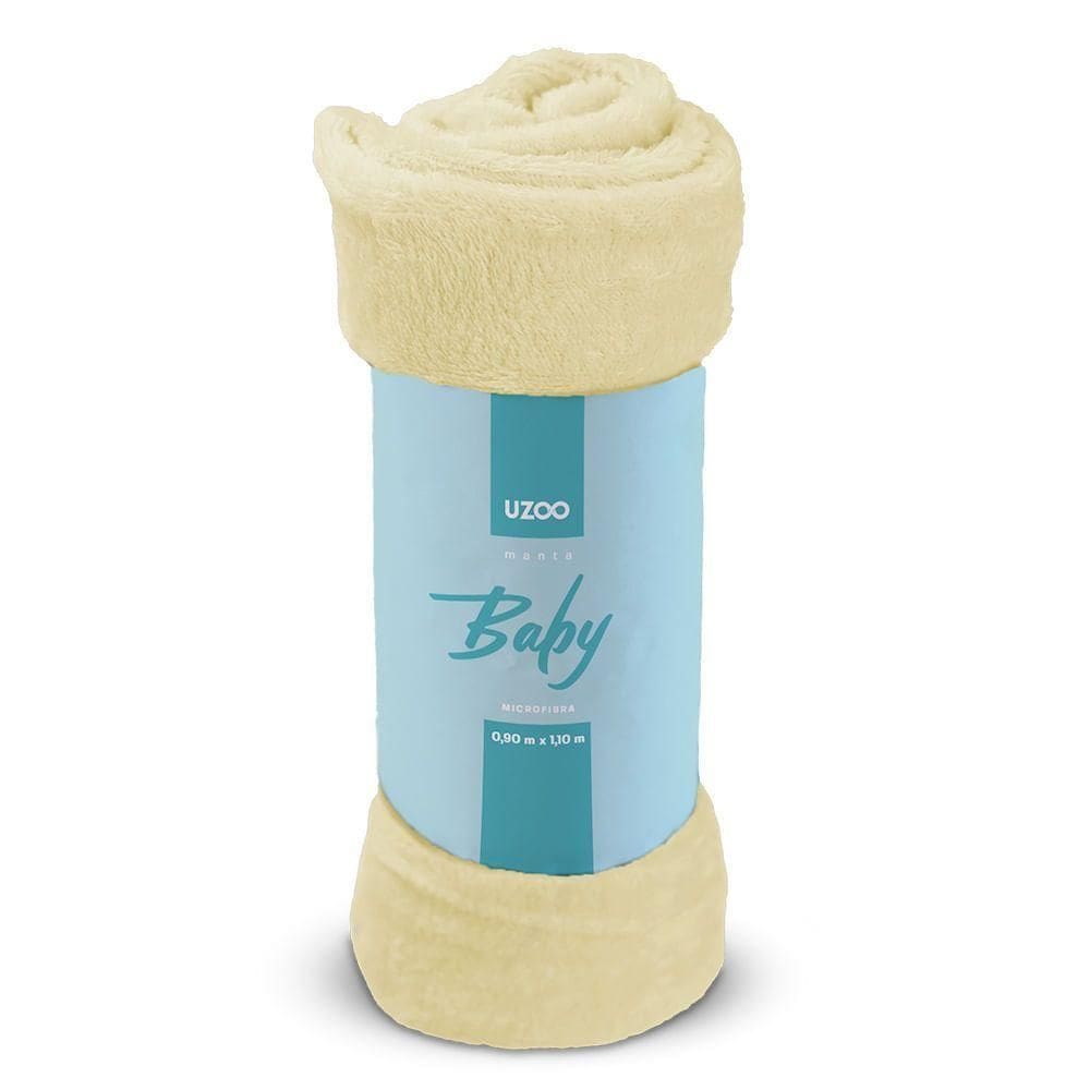 Manta Microfibra Flannel Soft Baby 90x110cm - Uzoo Manta Microfibra Flannel Soft Baby 90x110cm Amarelo