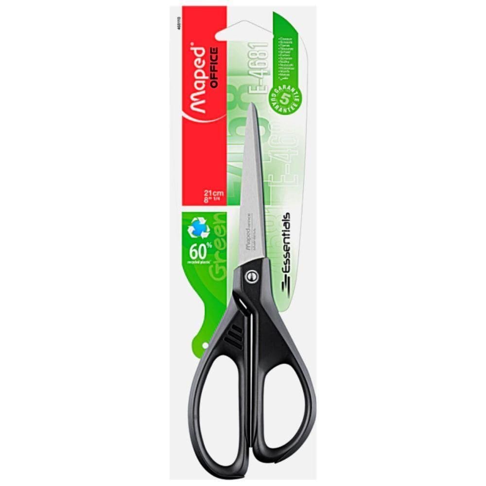 Tesoura 21cm Ecológica Preta Office Essentials Maped