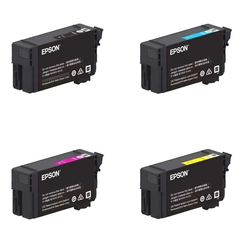 Kit Cartuchos Epson T40w Plotter T3170 T5170 - 4 Cores