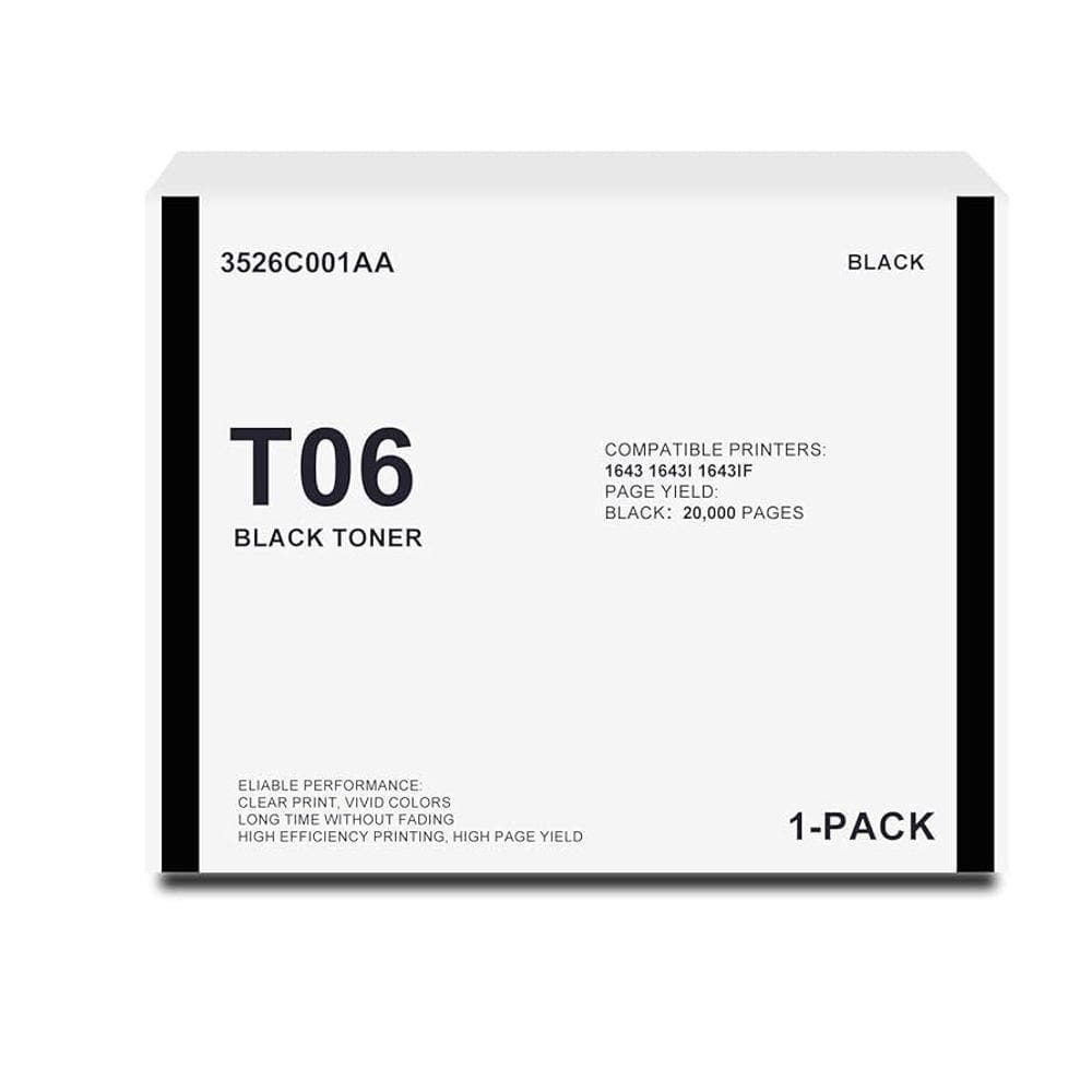 Toner Canon T06 Preto 3526c001aa | Mf1643i Ii Mf1643if Ii 1643i 1643if 1643p