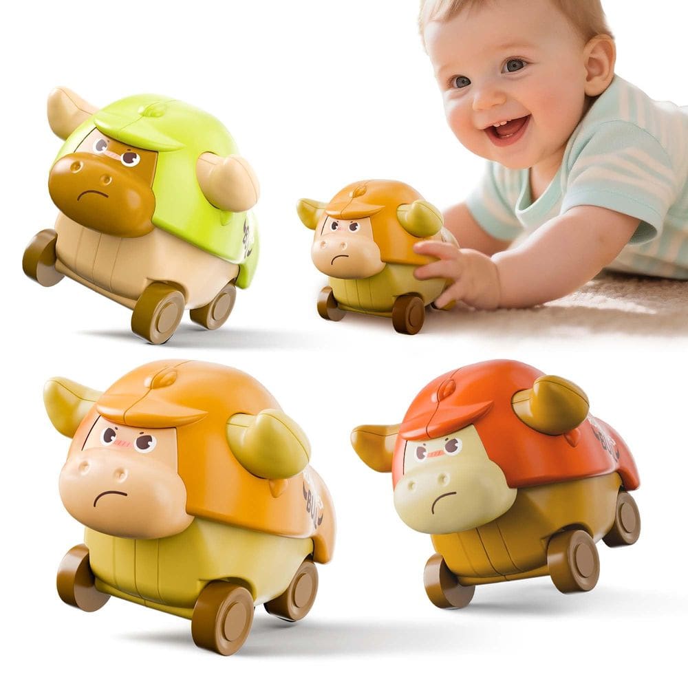 Carrinho de Brinquedo iPlay iLearn Press to Go para Bebês de 18 a 24 Meses