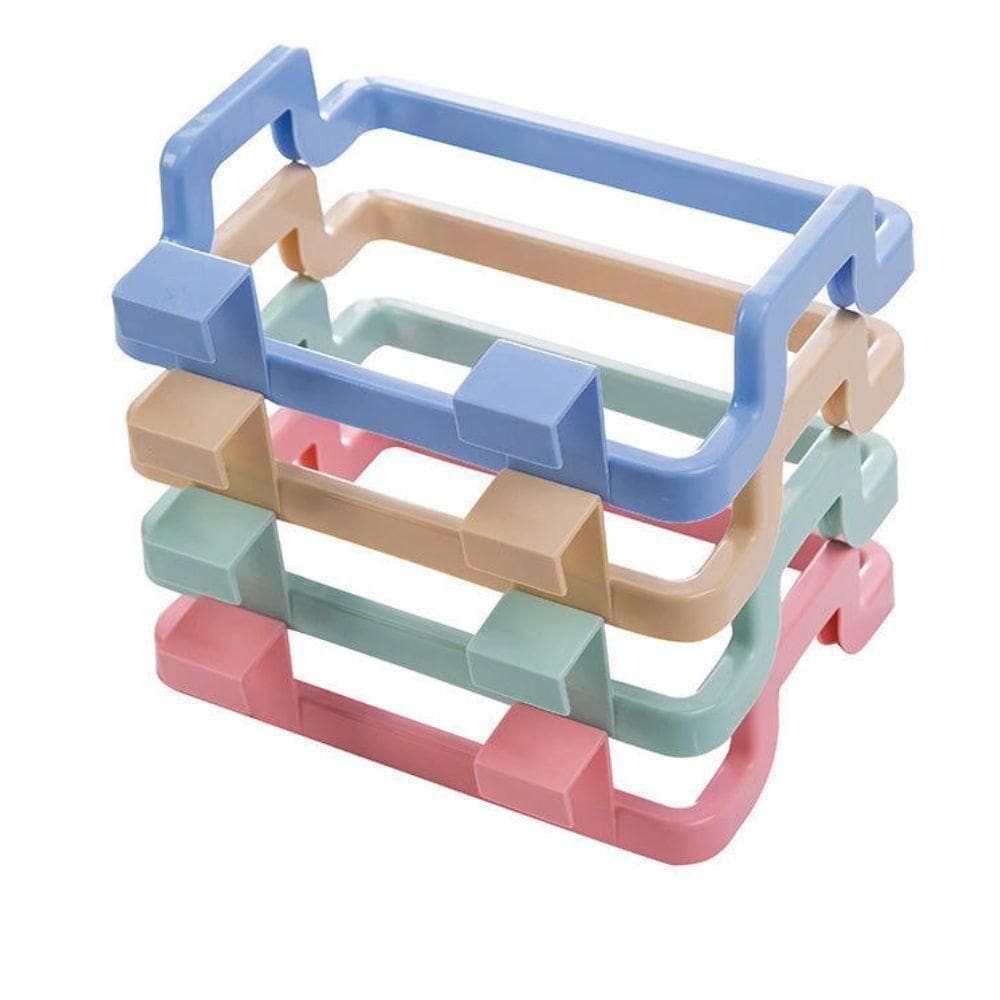 Lixeira De Porta Pia Armario Lixo AcopladoPrato Multiuso Cozinha Banheiro Cor:azul;taman