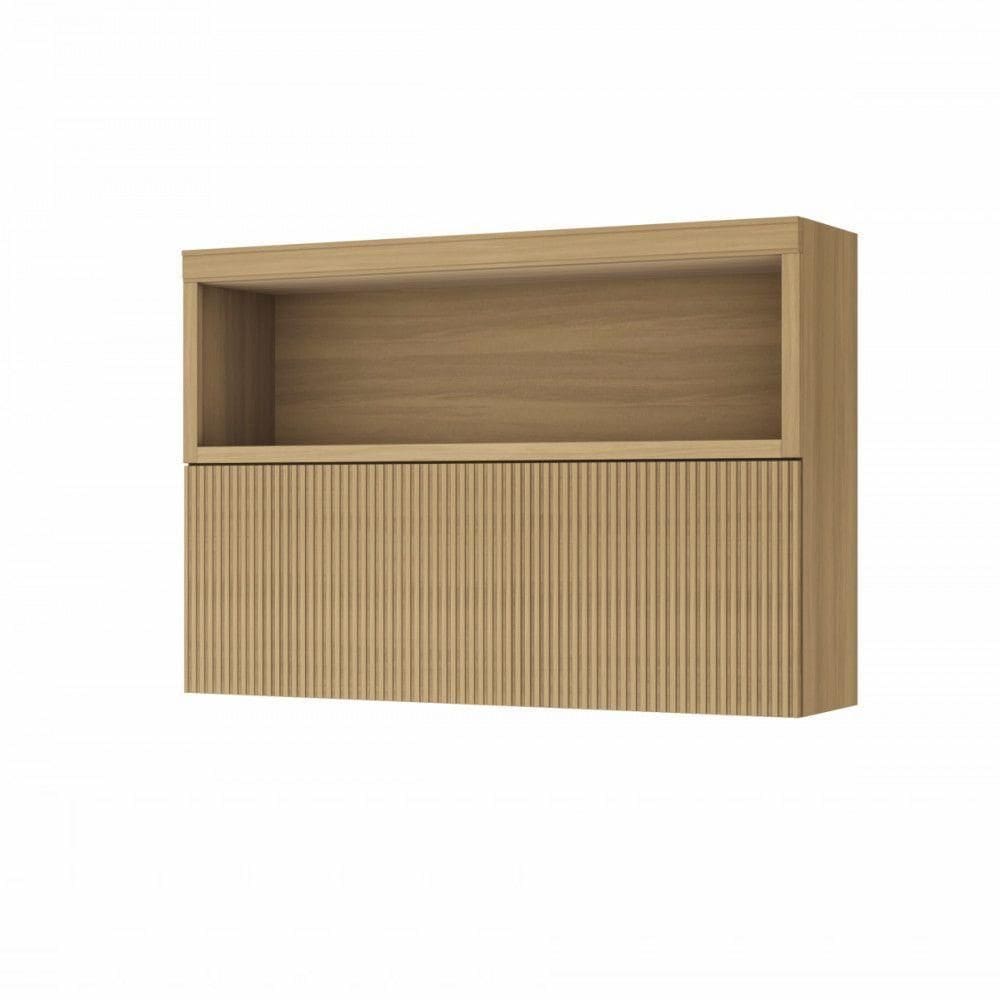 Armário Aéreo Nesher Marquesa 1,20m Com Nicho Nature Nature