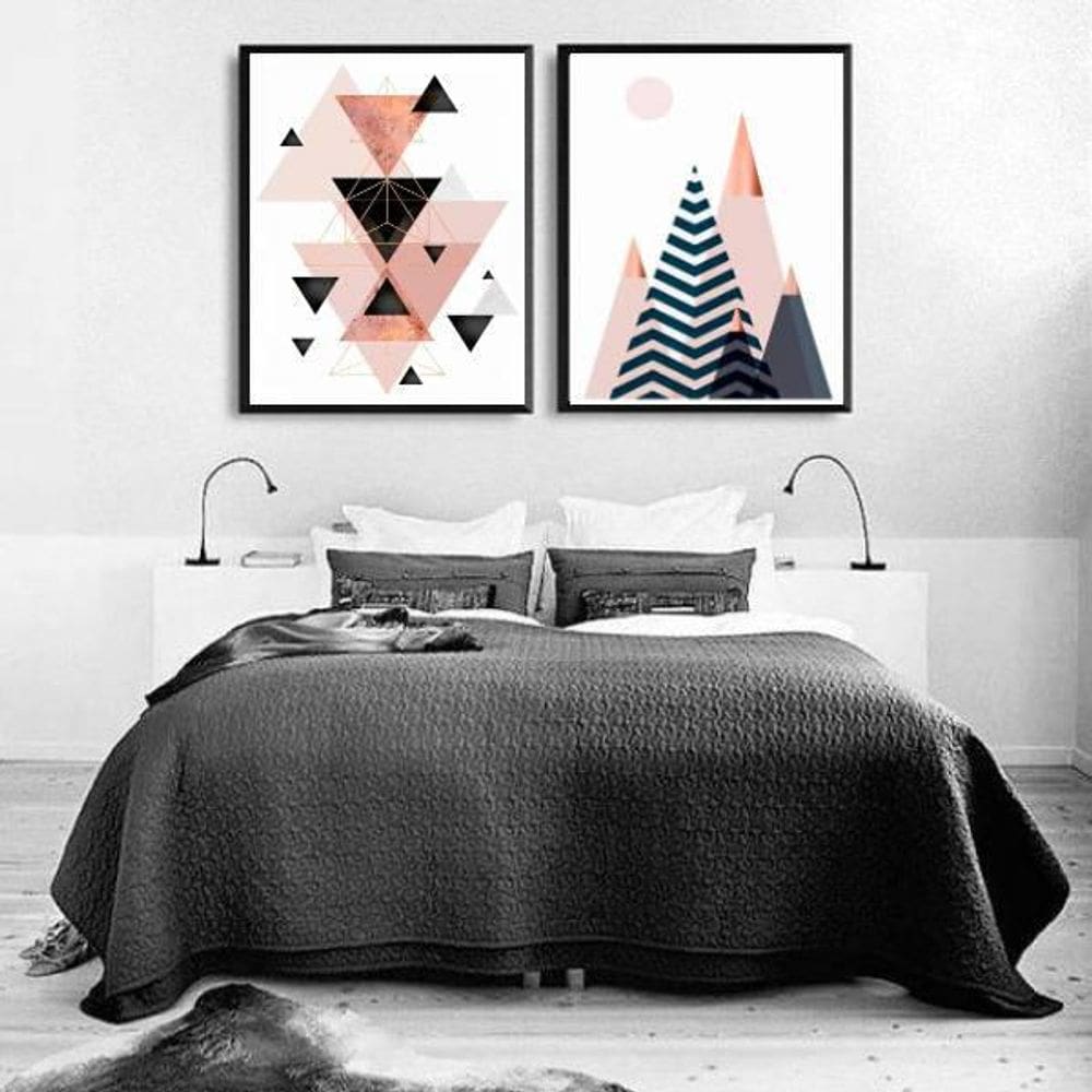 Quadro Decorativo Paz Saúde E Chocolate 45X34Cm - Preta