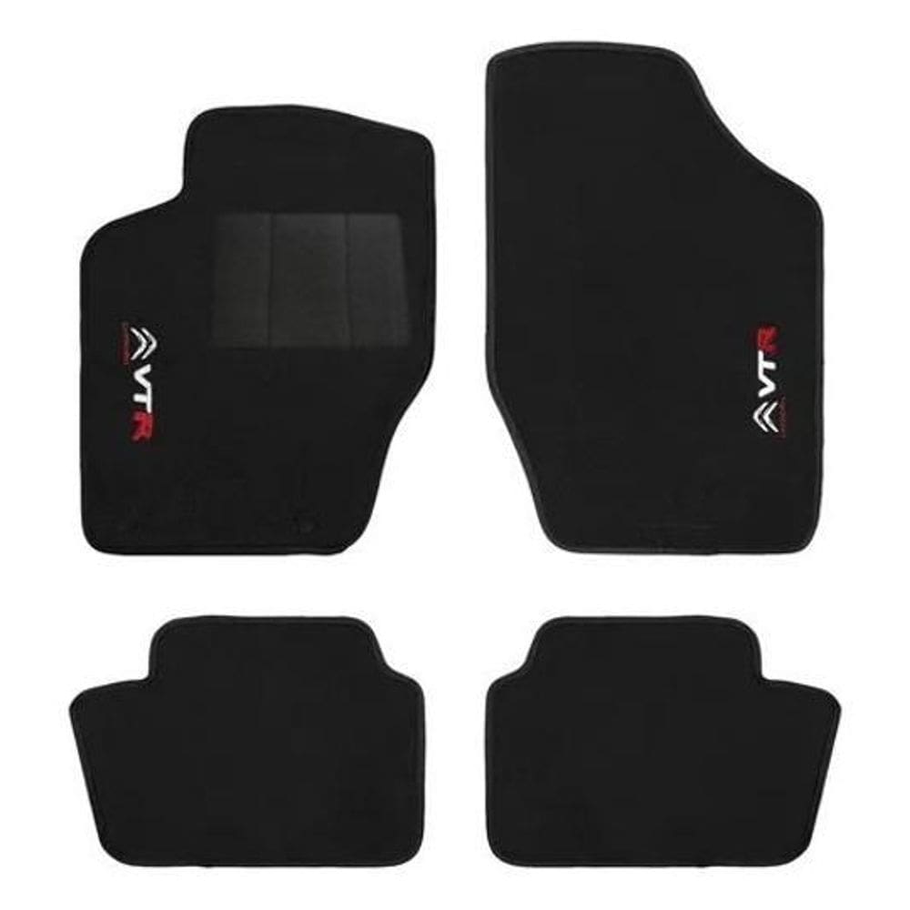 Jogo De Tapete Automotivo Carpete Citroen C4 Vtr Base Pinado