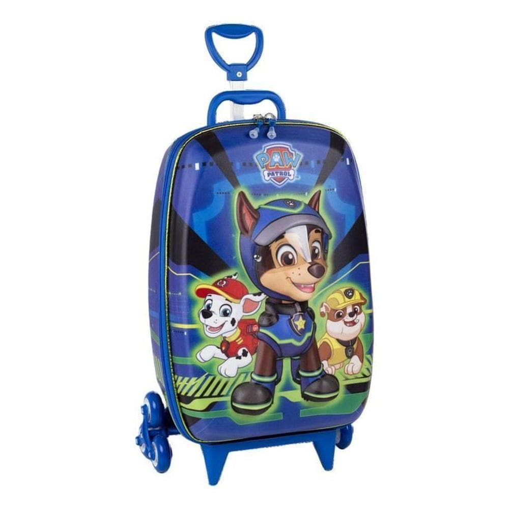 Mala De Viagem Infantil Com Rodinha Harry Patrulha Canina 3D
