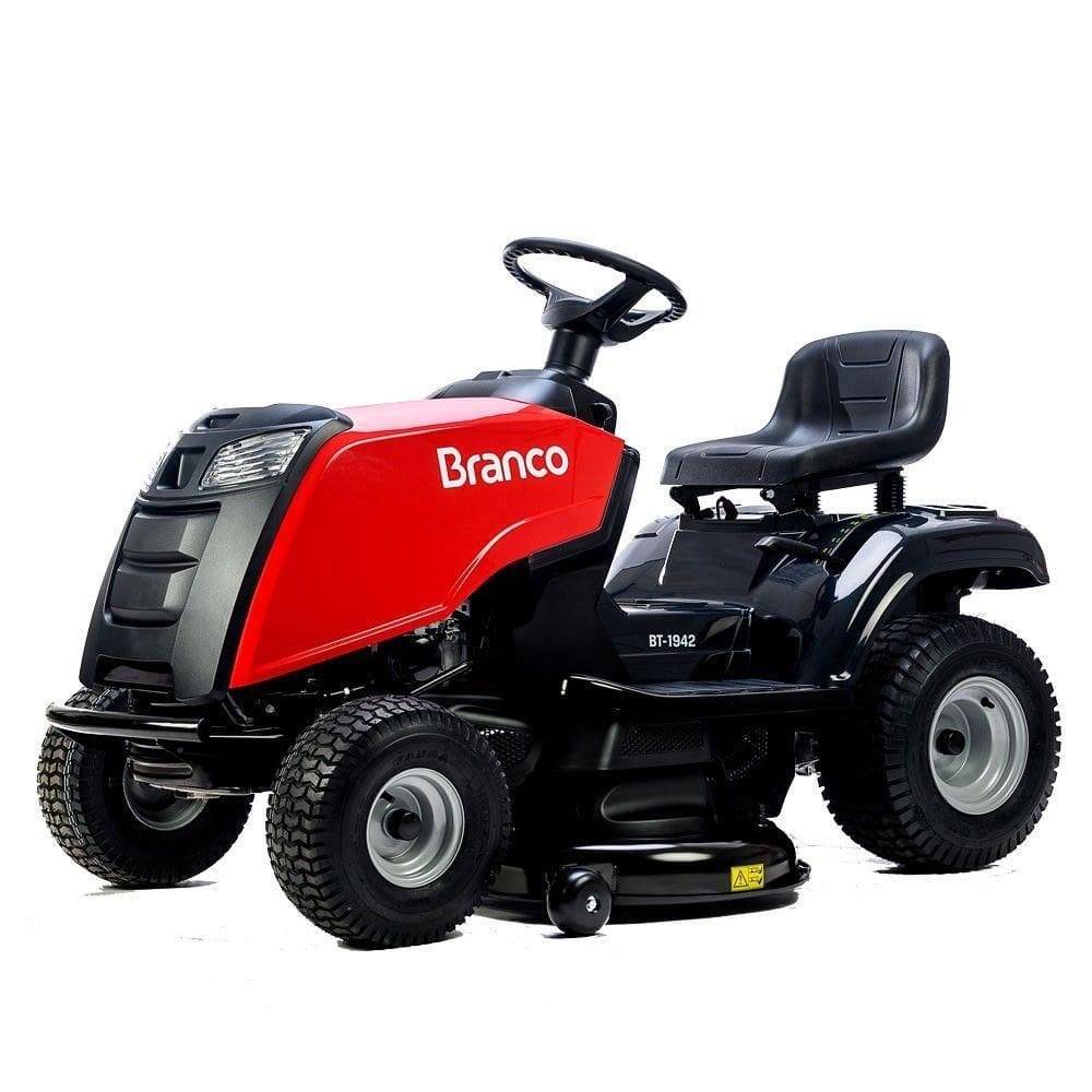 Trator Cortador Grama Gasolina 4t 540cc 19hp Bt1942 Branco