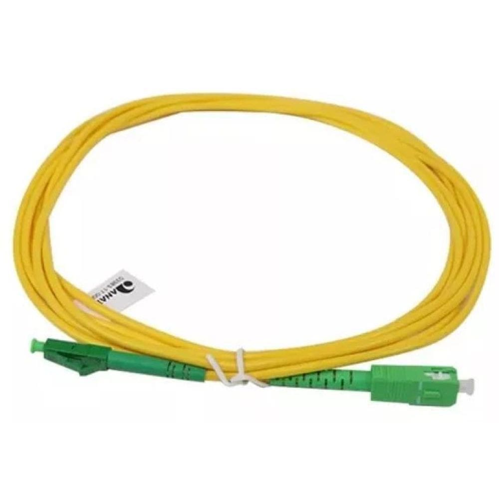 Cordão Óptico 3 Mts Lc/Apc-Lc/Apc Sx Single Mode 3.0Mm
