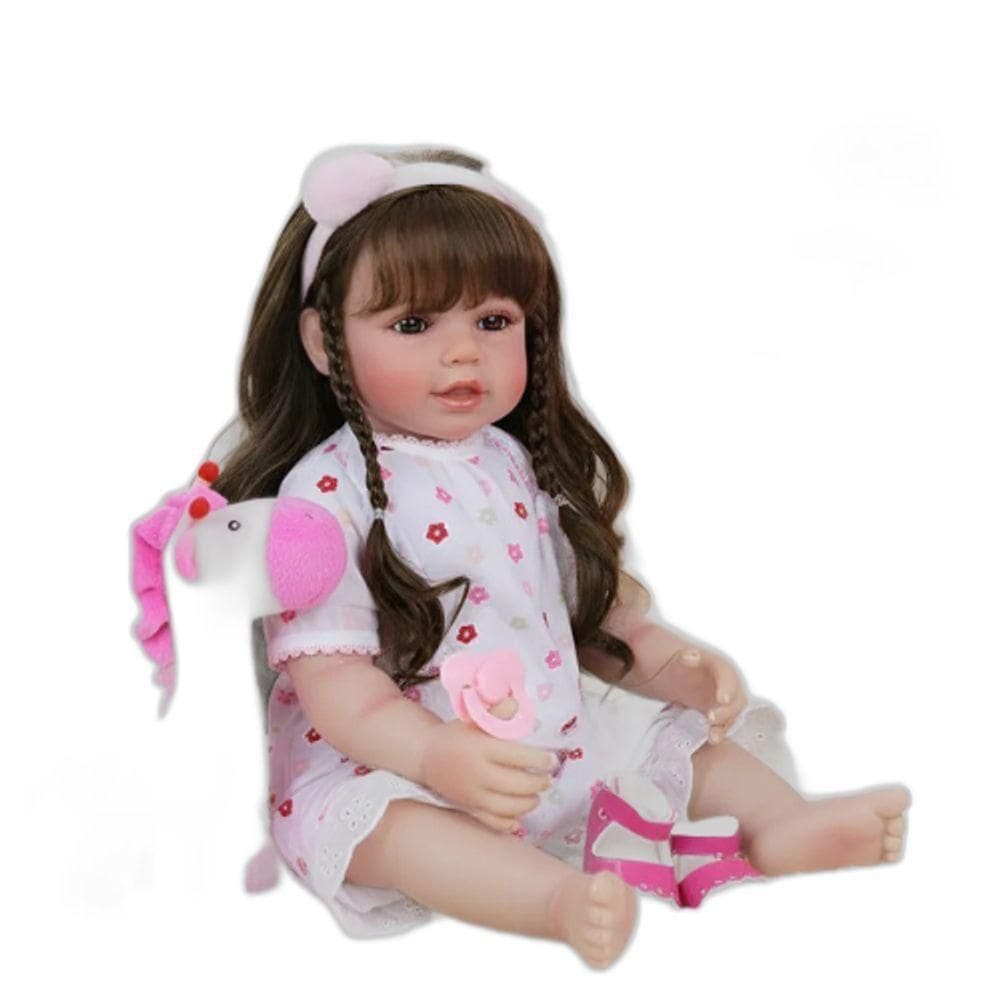 Bebe Reborn Menina Toda Em Silicone De Vinil Macio, Artesanal, Realista