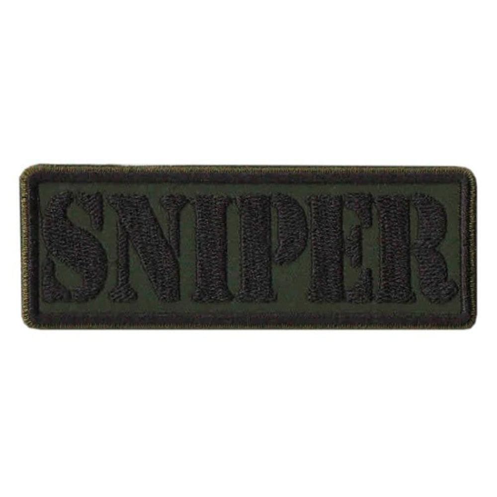 Patch Bordado Sniper Verde Com Fecho De Contato