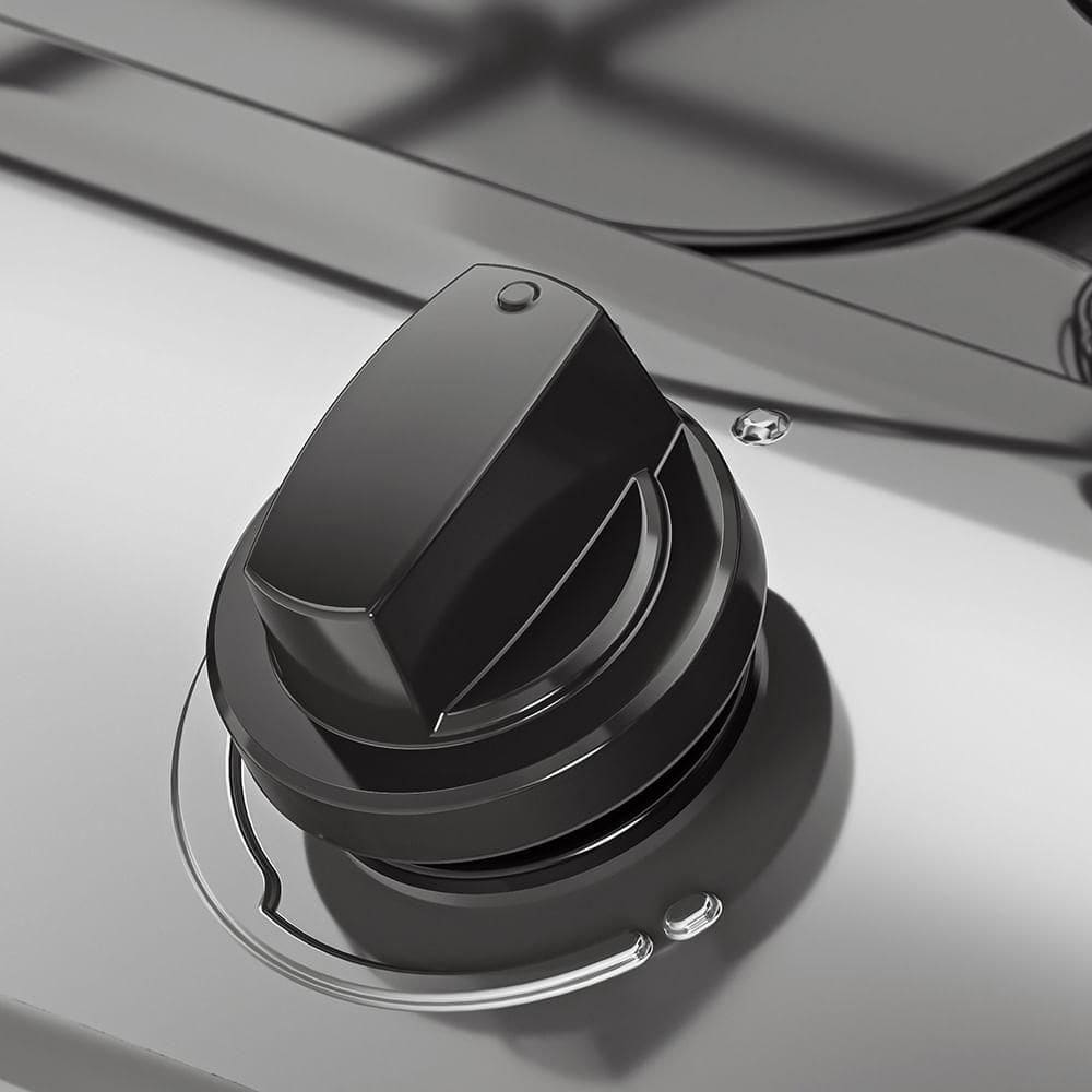 Kit Com 6 Manípulos Fogao Life Branco