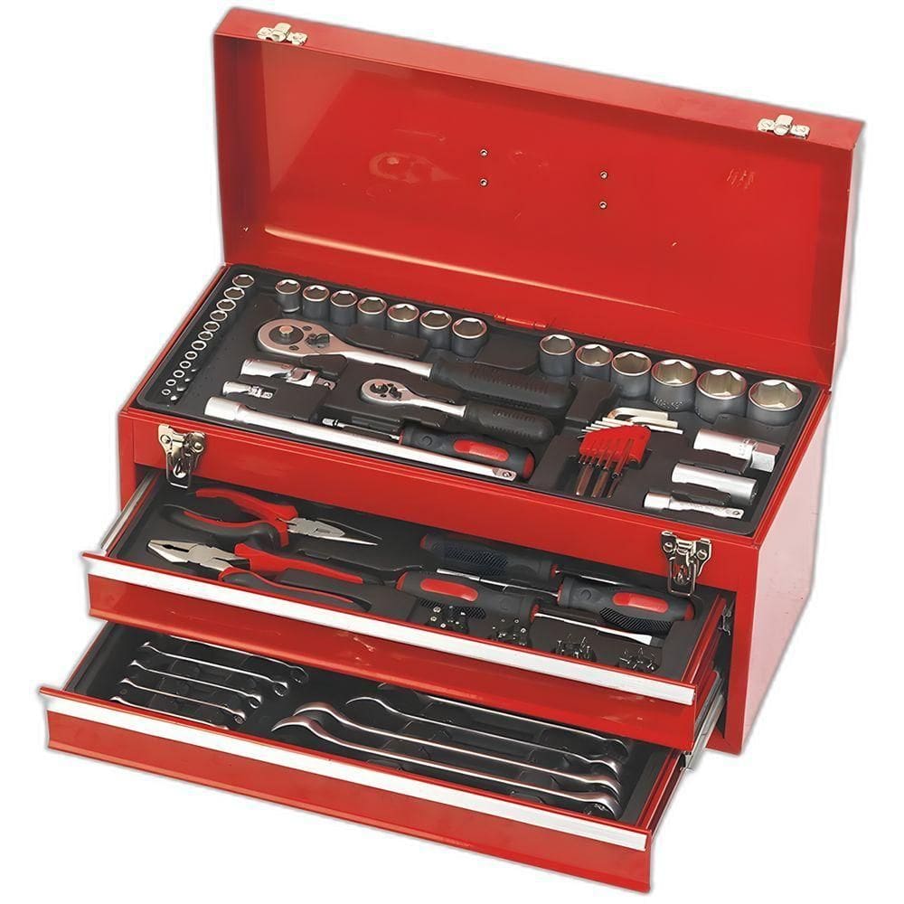 Jogo Ferramentas Cv 90 Peças Cx Metal Kawashima