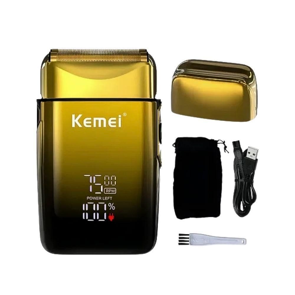 Shaver Kemei Tx10 Barbeador Elétrico Com Tela Led