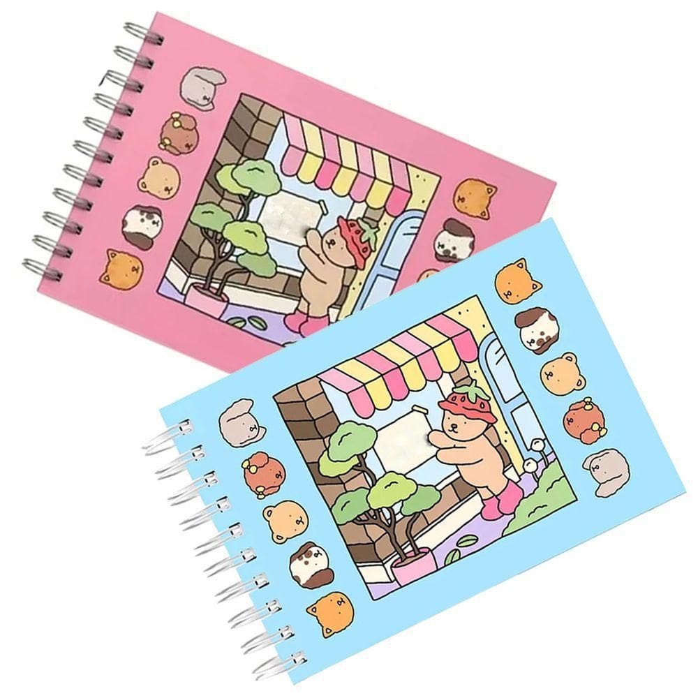 Livrinho De Colorir Kit 2 Unidades Livro Caderno Desenho Pintura Arte Criatividade Relaxante