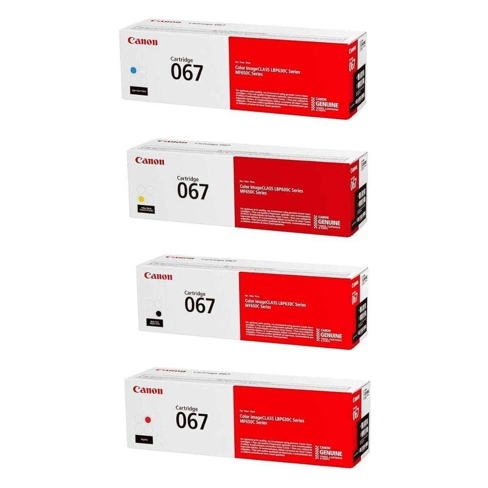 Cartucho Toner Canon T067 Kit 4 Cores Preto, Magenta, Ciano, Amarelo | Mf654 E Mf656