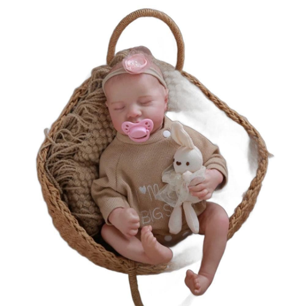 Bebê Reborn Menina, Recém Nascida, Dormindo, Realista.
