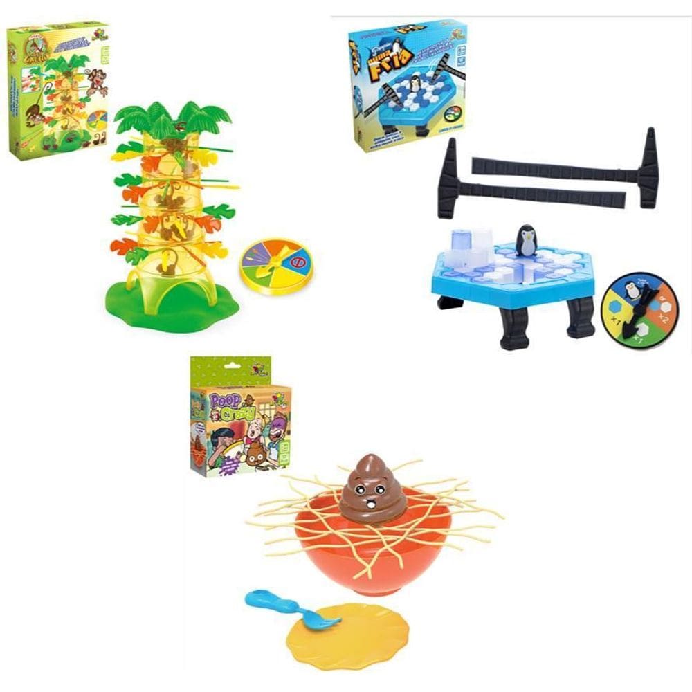 Kit 3 Mini Jogos - Presente Barato - Dia Das Crianças Natal