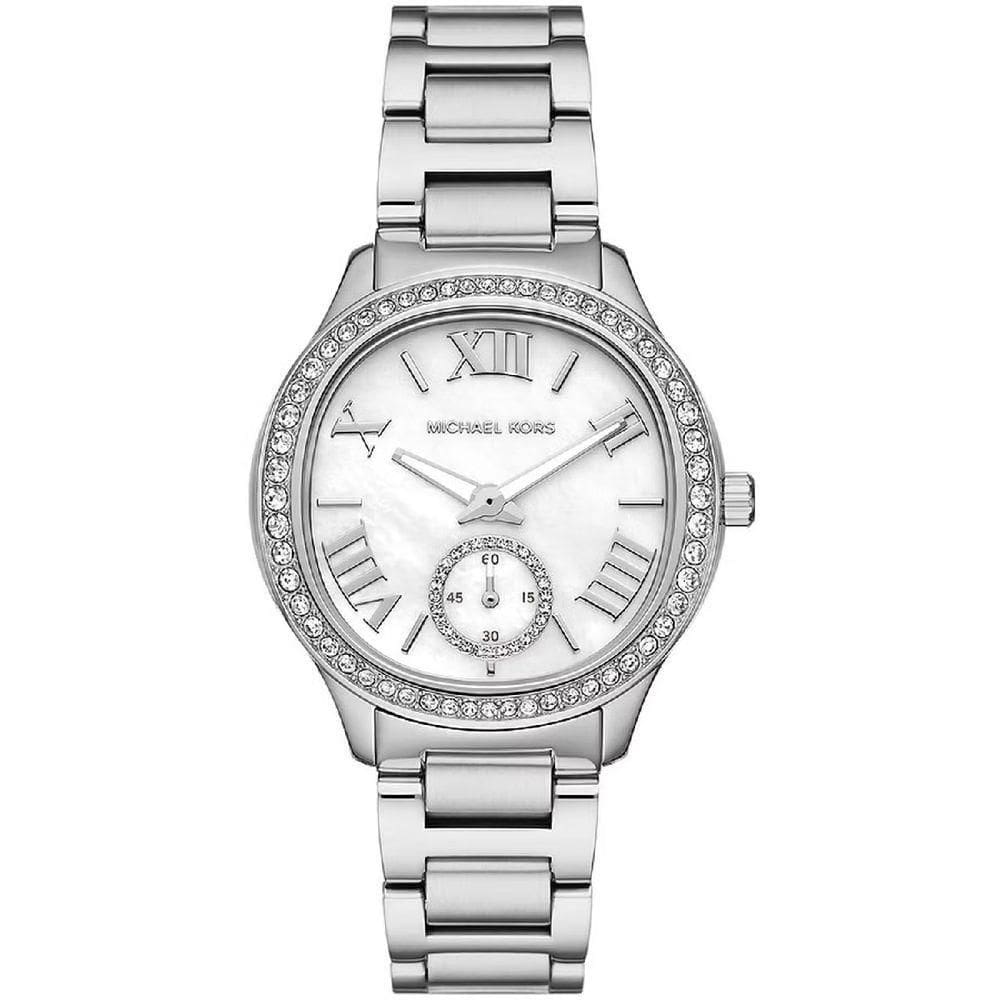 Relógio Michael Kors Sage Pavé Mk4807/1kn Prata