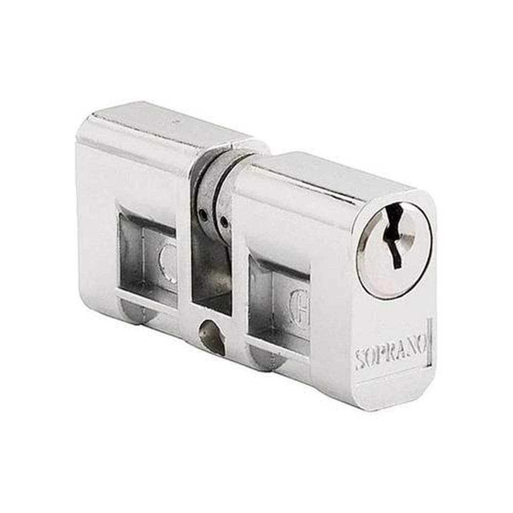 Cilindro Fechadura Rotor Latão 53mm Cromado - Soprano