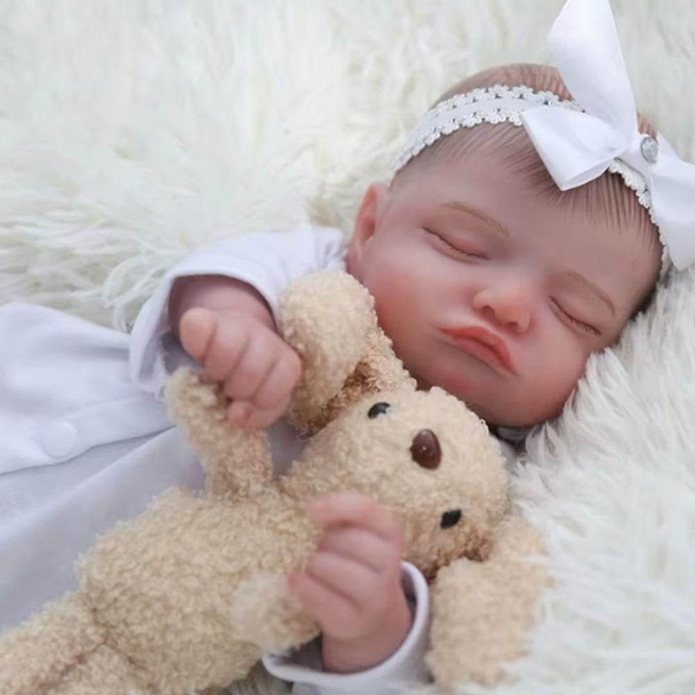 Bebê Reborn Menina, Dormindo, Recém Nascida, Artesanal, Realista.