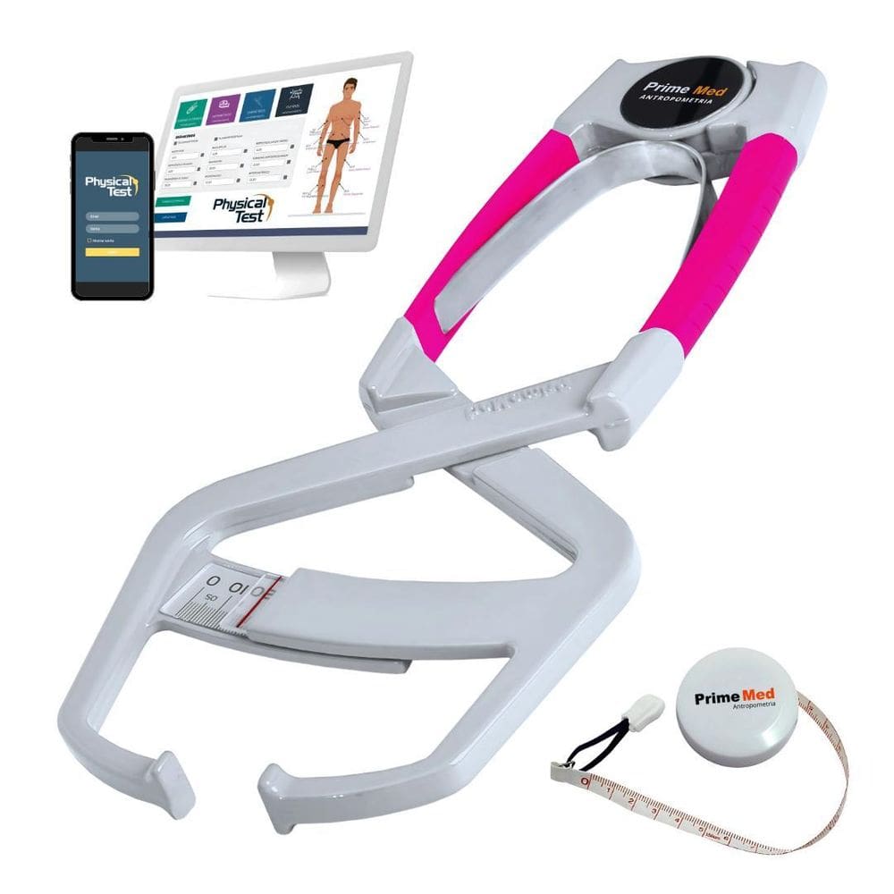 Adipômetro Prime Med Clean Rosa 10 Anos De +