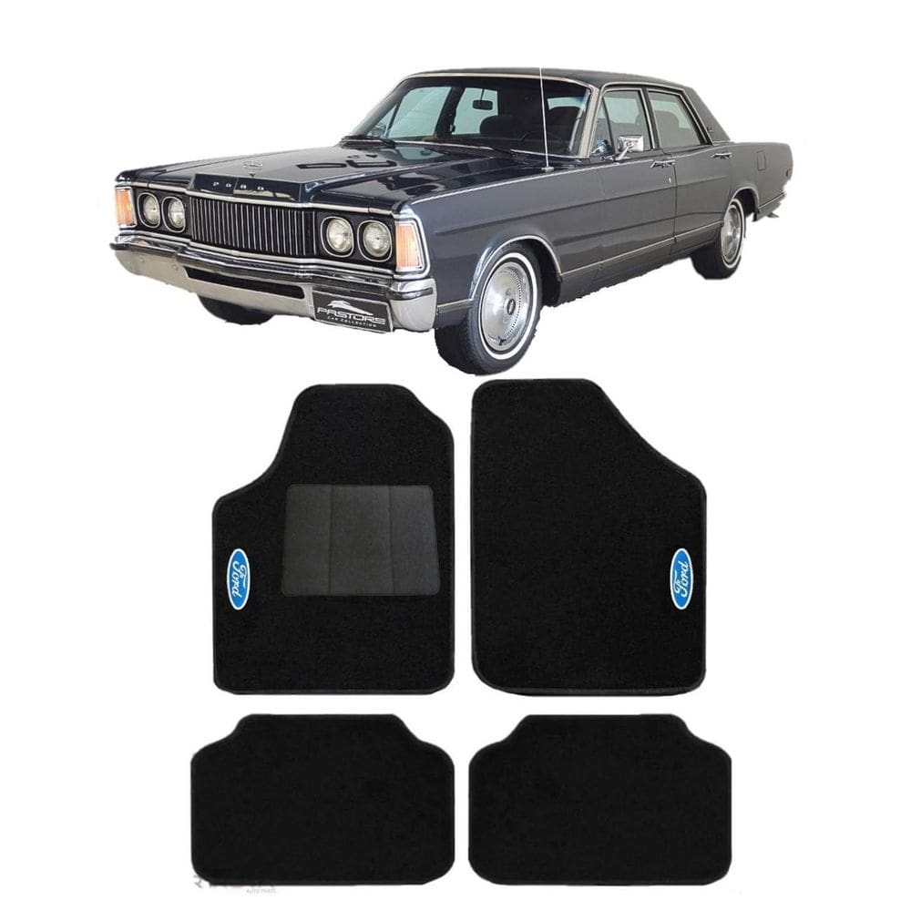 Jogo De Tapete Automotivo Galaxie 81 Carpete Luxo