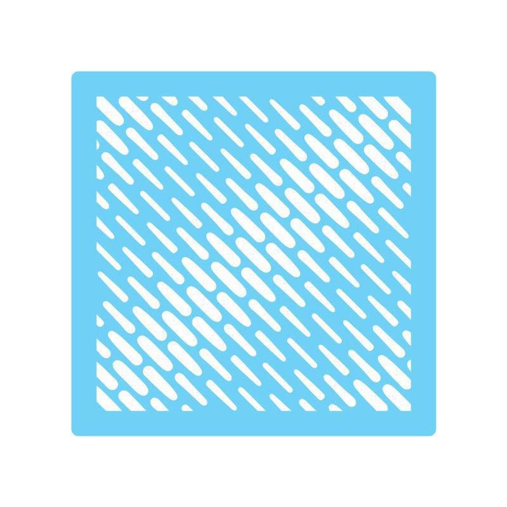 Stencil De Parede Tamako Estampa Movimento 55X55Cm - Ref 481