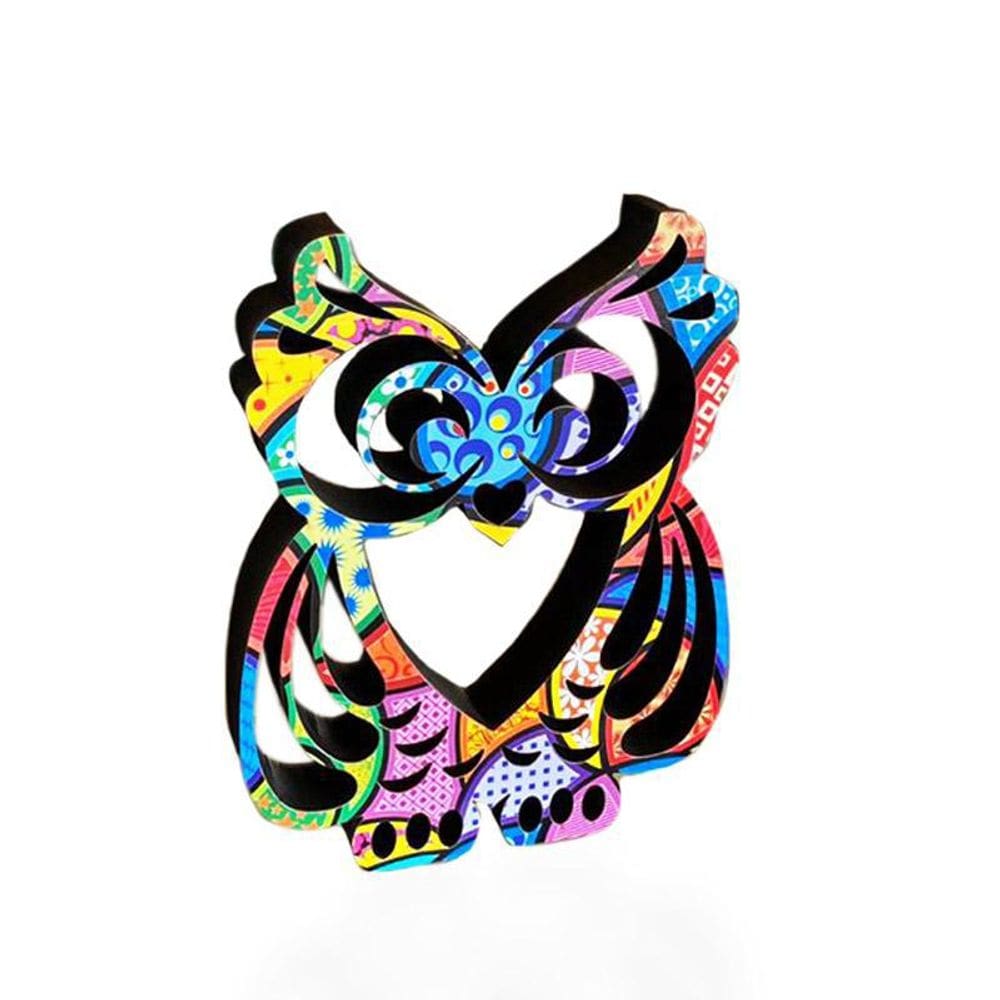 Coruja Em Mdf Estampa Decoryou - Ref 37