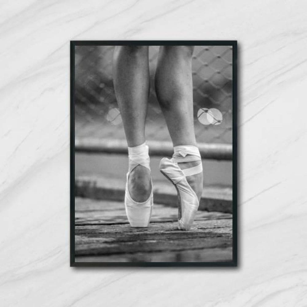 Quadro Fotografia Pernas De Bailarina 24X18Cm 001