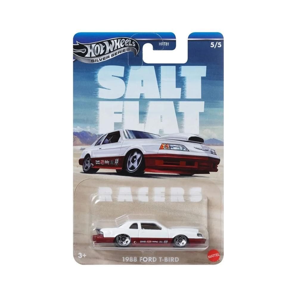 Carrinho Hot Wheels Silver Series Salt Flat 1988 Ford T Bird