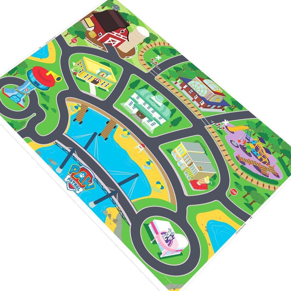 Tapete Pista Para Carrinhos Cidade Ponte 180X120Cm