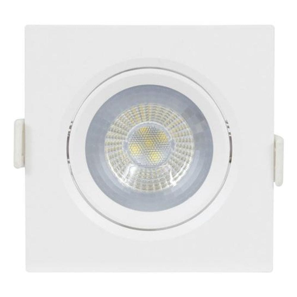 Spot De Embutir Quadrado Led 12W Luz Amarela Bivolt Inspire