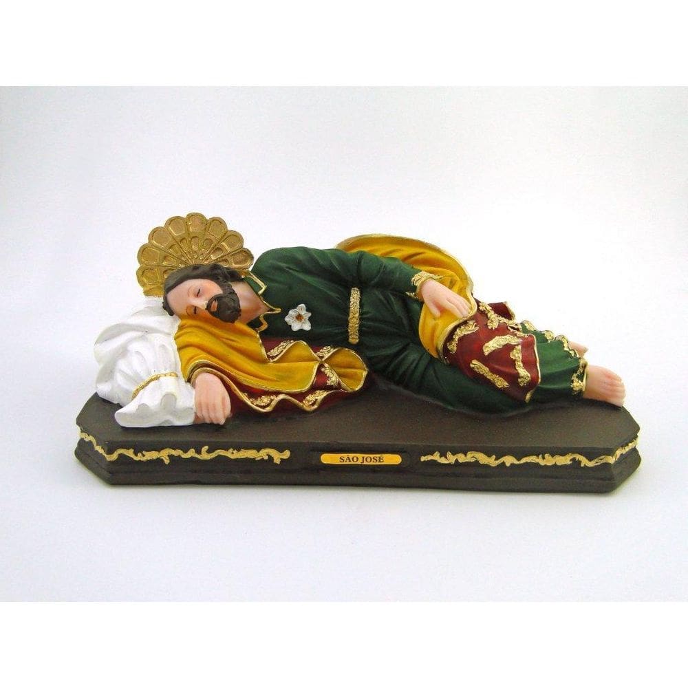 Imagem São José Dormindo Com Base Resina 28 Cm