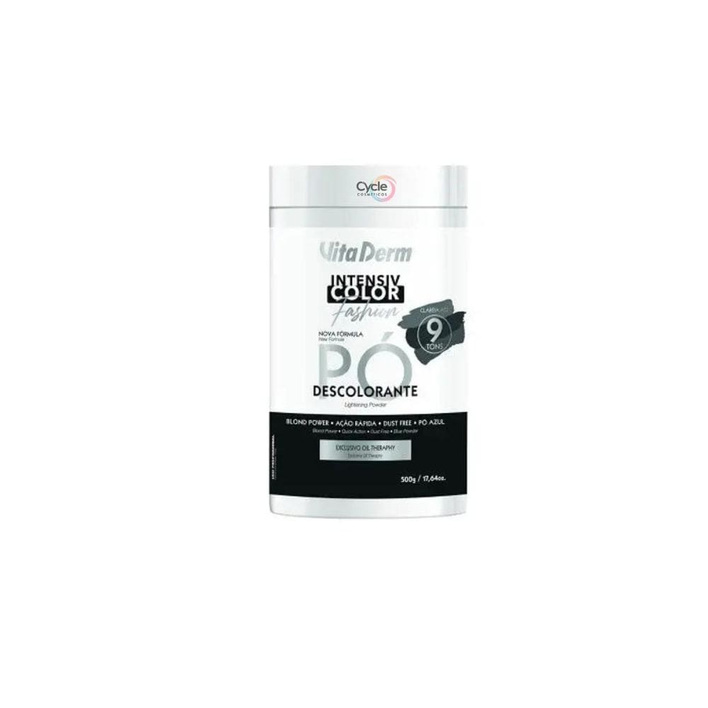 Pó Descolorante Extra Rápido Vita Derm 500G Intensiv Color