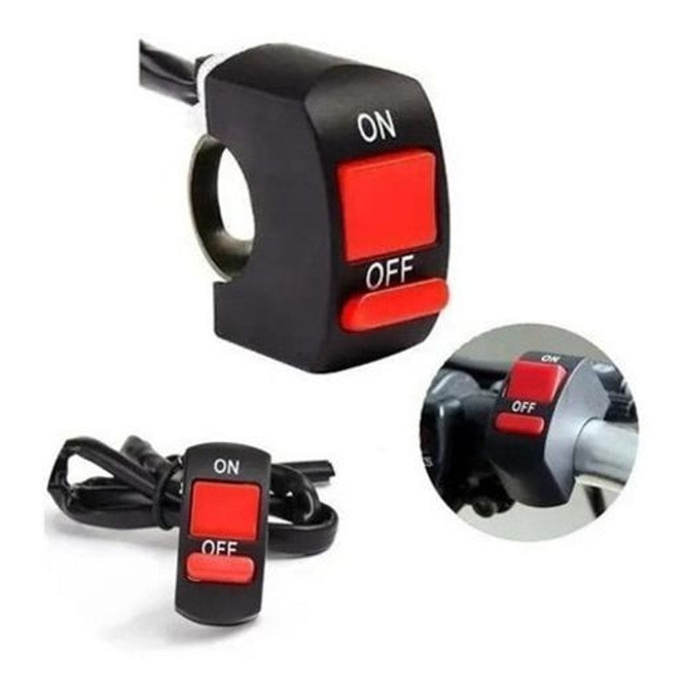 Botão Interruptor On/Off Farol Auxiliar Pisca Alerta