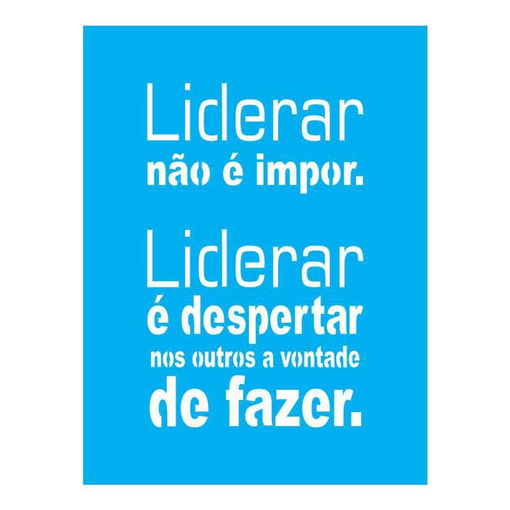 Stencil Tamako Liderar Não É Impor - 15X20Cm - Ref A2704